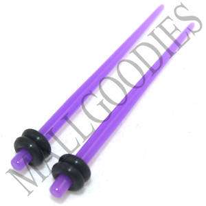 0768 Purple Stretchers Tapers Expenders 12 G Gauge 2mm  