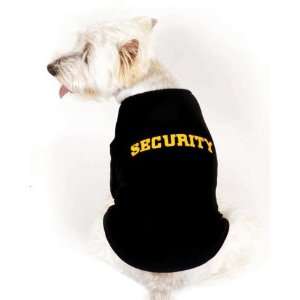  Dog Shirt   Dog Tank Style Shirt Security   Black  XX Small (XXS 