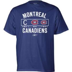 Montreal Canadiens  Navy  Logo History T Shirt  Sports 