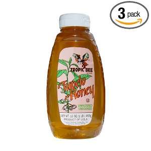 Tropic Bee Tupelo Honey, 16 Ounce Bottles (Pack of 3)  