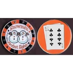  Snowmen (Pocket Eights) Poker Card Cover Protector Sports 