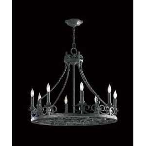  Quorum 6093 8 50 8 Light Chandelier   Lorenco, Spanish 