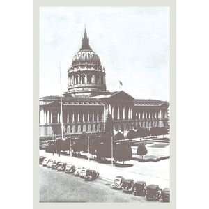  City Hall, San Francisco, CA   12x18 Framed Print in Black 