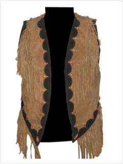 Cowgirl Women’s Fashion Western Vest Made Of Real Suede Leather 