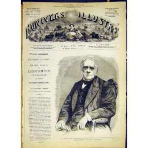  Portrait Auber Institute Music French Print 1868