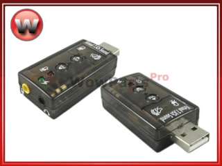 MINI 3D USB 2.0 EXTERNAL SOUND CARD 7.1 AUDIO ADAPTER  