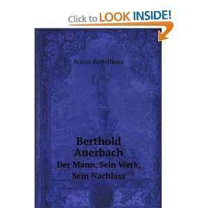   Auerbach (German Edition) (9785874857738) Anton Bettelheim Books