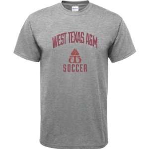 West Texas A&M Buffaloes Sport Grey Youth Varsity Washed Soccer Arch T 