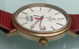 Vintage 70s mens Omega cal 1342 quartz Michelob watch  