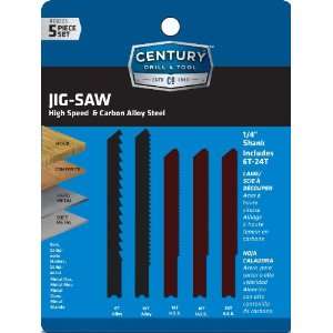  Century Drill and Tool 6905 Jig Saw Blade Set, 5 Piece 