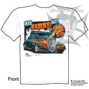  Size Medium, All Fired Up, 33 34 Ford Coupe, Hot Rod T 