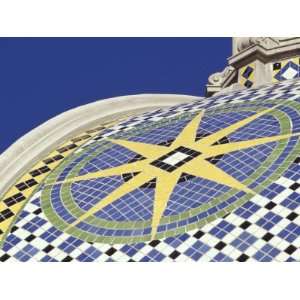  Starburst Tile Pattern on California Dome, Balboa Park 