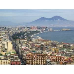  Mt. Vesuvius and View over Naples, Campania, Italy 