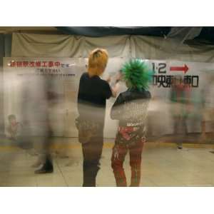  Local Punks in Deep Discussion, Shinjuku Station, Tokyo 
