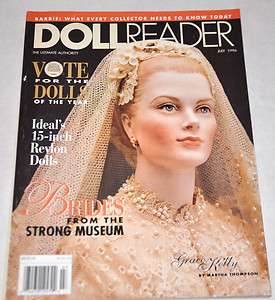 Doll Reader Magazine July 1996 Ideals 15 Revlon Brides Grace Kelly 