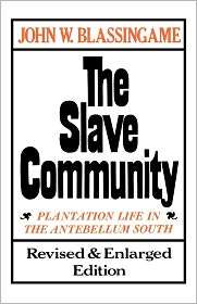 The Slave Community Plantation Life in the Antebellum South 
