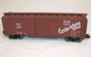   Boxcar  BURLINGTON ROUTE  O Scale Ltd Custom Run, 3 Rail #1594  