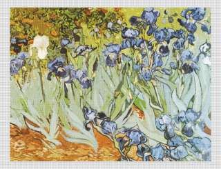 Cross Stitch Kit, Iris   Van Gogh 15x12  