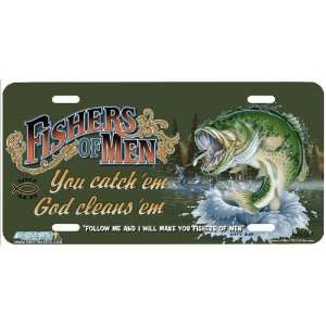 7213 Fishers of Men Christian License Plate Car Auto Novelty Front 