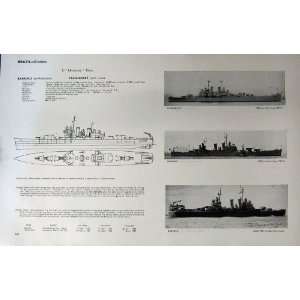   1953 54 Battle Ships Bauru Carioca Tamandare Barroso