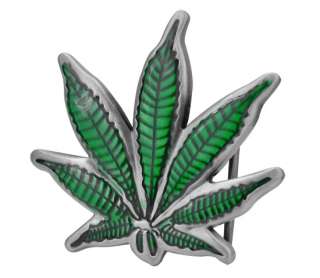 Cannabis Pot Leaf Marijuana Belt Buckle Stoner Leaves  