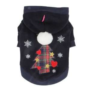   New York Festive Hoodie for Dogs, X Large, Navy