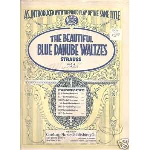  Sheet Music Strauss The Blue Danube Waltzes 113 
