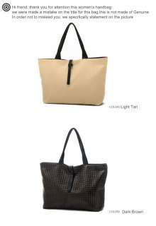 New Womens PU Leather Handbag Tote Bag Shoulder Bag Pocket  