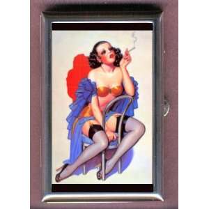  SEXY RETRO 30s PIN UP SMOKING Coin, Mint or Pill Box 