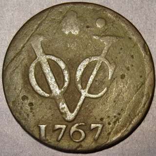 1767 Dutch Colonial New York Penny VOC Holland Mint Copper Cent  