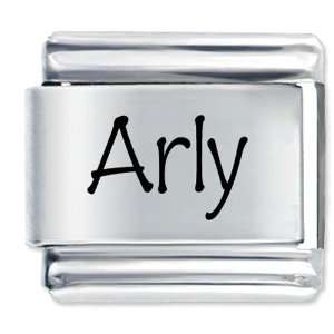  Name Arly Gift Laser Italian Charm Pugster Jewelry