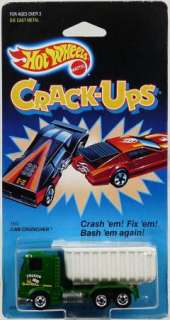 HOT WHEELS CRACK UPS CAB CRUNCHER TRUCK #1802 NRFP 1986  
