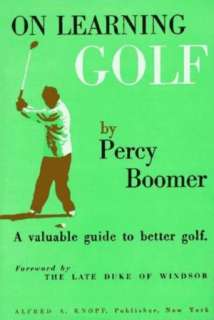   On Learning Golf A Valuable Guide to Better Golf by Percy Boomer 