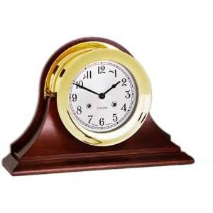  6 Chelsea Shipstrike Clock in Brass on Traditional Base 