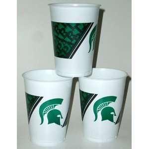    Michigan State Spartans Plastic Cups   8 count 