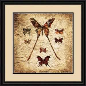   Papillons IV by Claudette Beauvais   Framed Artwork