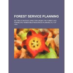  Forest Service planning setting strategic direction under 