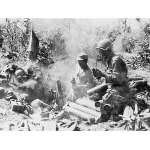  U.S. 81mm Mortar Overlooking the Burma Road Stretched 