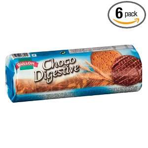 Gullon Digestive Cookies with Chocolate, 10.6 Ounce Package (Pack of 6 