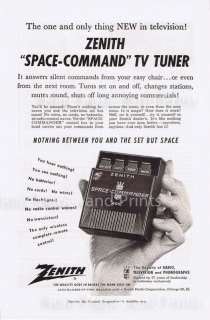   Television Remote Control Vintage 1956 Zenith Space Command Print Ad