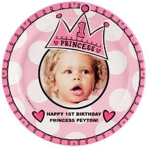  Lil Princess 1st Birthday Personalized Dinner Plates (8 
