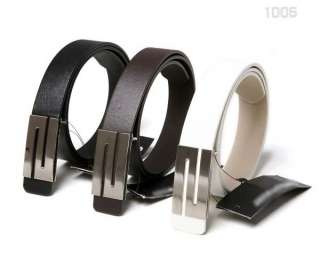Mens Premium Stylish Fashion S Buckle PU Leather belt (2590)  