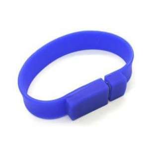    8GB Flexible Wrist Band USB 2.0 Flash Drive (Blue) Electronics