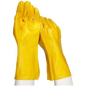 West Chester 1047Y Cotton Glove, Chemical Resistant, Gauntlet Cuff, 14 