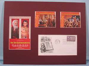 Charlton Hestons The Ten Commandments & First Day Cover  