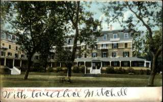 Narragansett Pier RI Hotel c1910 Postcard  