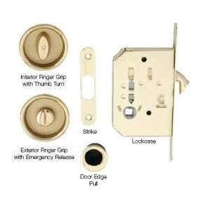  Haffele 911.26.178 Polished Brass Pocket Door Privacy Set 