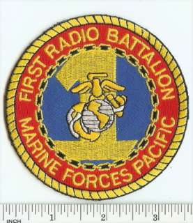 USMC Marines PATCH 1st Radio Bn MarForPac RARE  Comm  