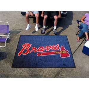  Atlanta Braves Merchandise   Area Rug   5 X 6 Tailgater 