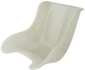 GO KART SEAT   CLEAR FIBERGLASS   KT100 TAG   MEDIUM  